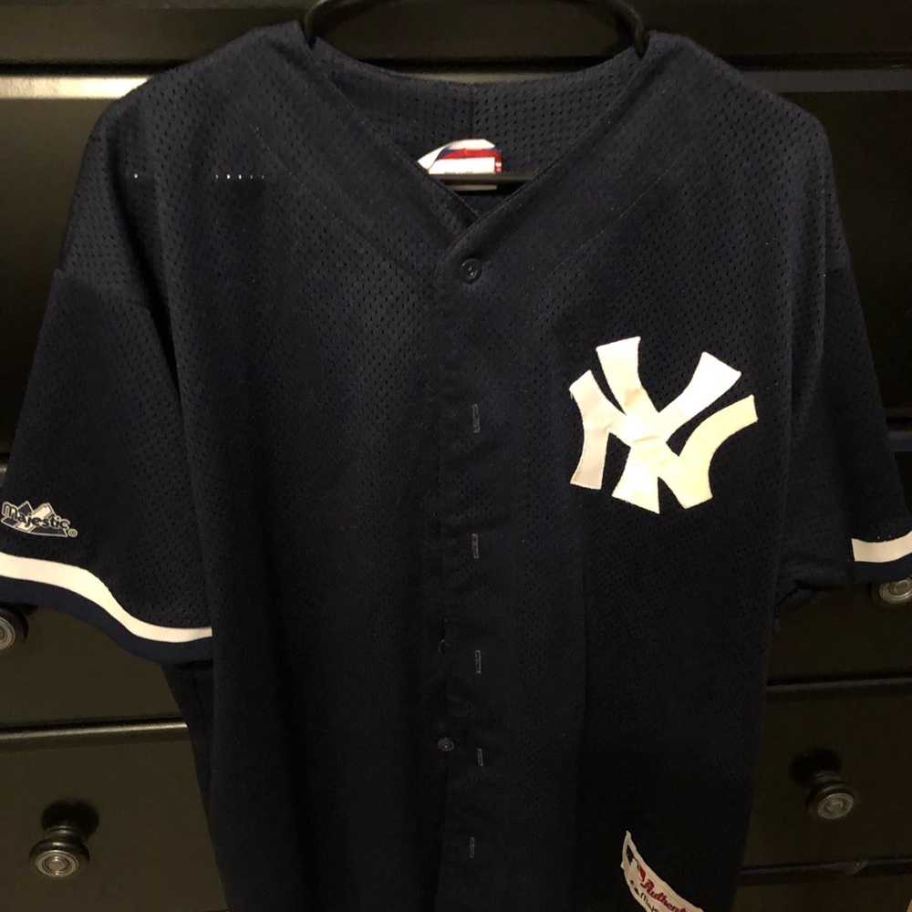VINTAGE YANKEES JERSEY BLANK XL